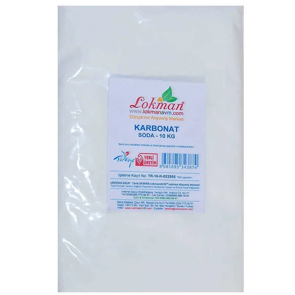 Karbonat Soda 10.000 Gr Paket - Resim 2