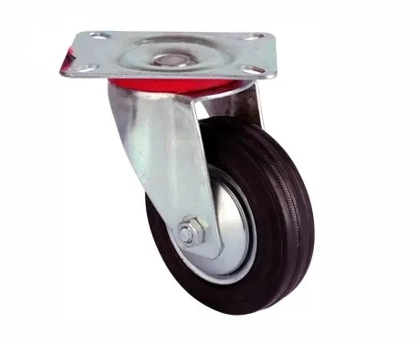 Servis Tekeri - Tablalı Siyah Döner - Çap 125 Mm ürün görseli 1