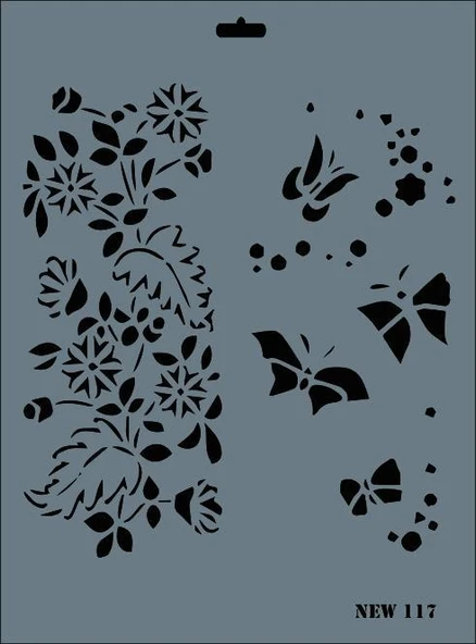 Rich New Seri N-117 Stencil 35x25 cm ürün görseli 1