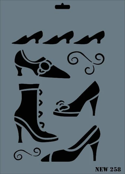 Rich New Seri N-258 Stencil 35x25 cm ürün görseli 1