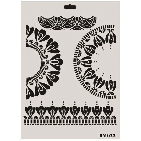 Rich Dantel Seri DN-922 Stencil 35x25 cm ürün görseli 1