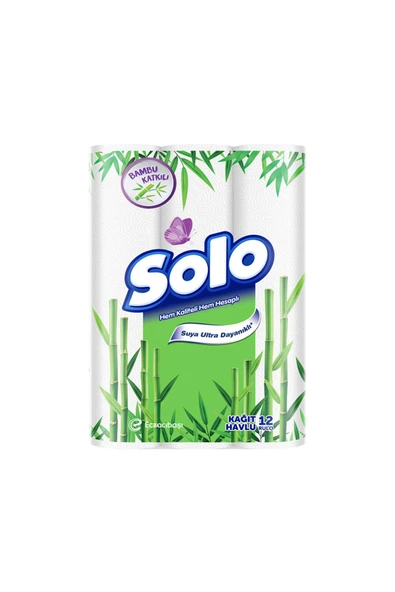 Solo Bambu Katkılı Kağıt Havlu 36 LI 12X3 PKT ürün görseli 1