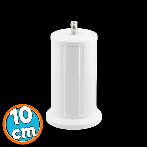 Mobilya Baza Tv Ünitesi Yükseltme Ayağı Destek Ayağı 1 Adet 10 cm Beyaz Plastik ürün görseli 1