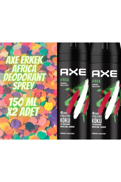 Axe Africa Erkek Deodorant Sprey 150 Ml X2 Adet ürün görseli 1