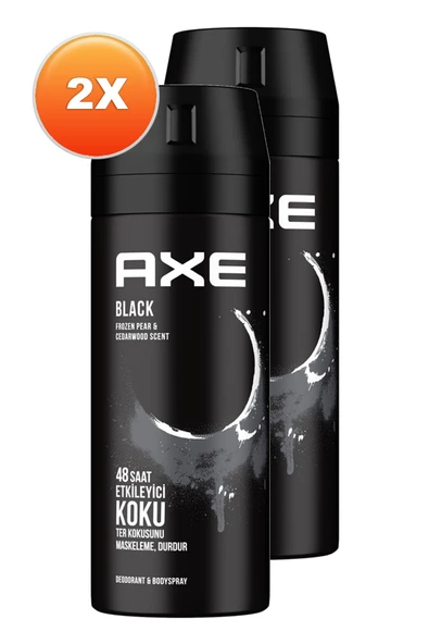 Axe Black Erkek Deodorant 150 Ml 2'li Set - Resim 2