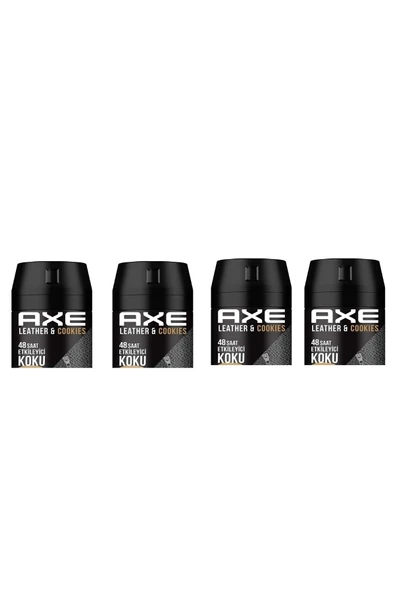 Axe Erkek Deodorant Sprey Leather & Cookies 150 ml 8690637981487 4 Adet ürün görseli 1
