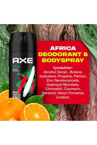 Axe Africa Erkek Deodorant Sprey 150 ml - Resim 6