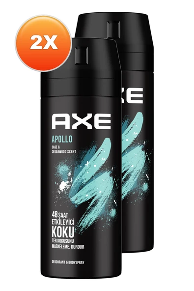 Axe Apollo Erkek Deodorant 150 ml 2'li Set - Resim 2