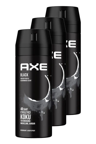 Axe Black Erkek Deodorant 150 Ml 3'lü Set ürün görseli 1