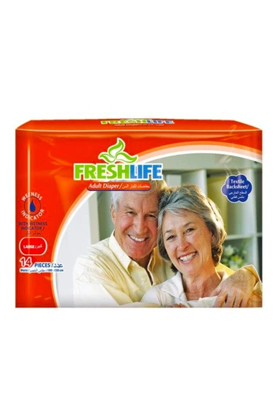 Freshlions Fresh Life Bel Bantlı Hasta Bezi L 14 Adet ürün görseli 1