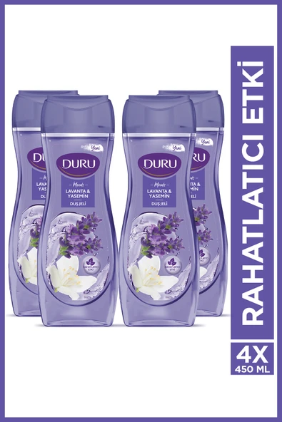 Duru Moods Lavanta & Yasemin Duş Jeli 4x450ml ürün görseli 1
