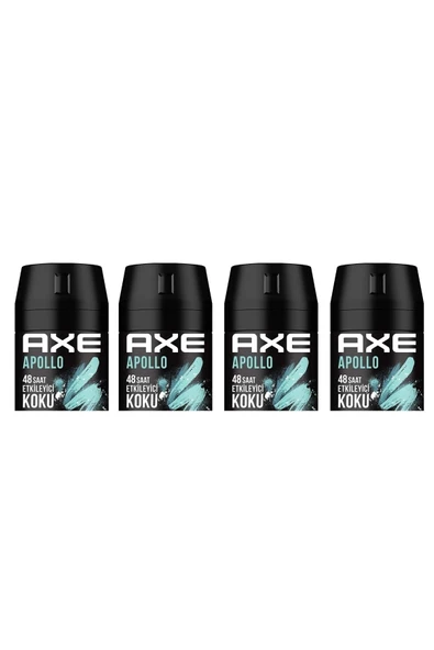 Axe  Erkek Deodorant Sprey Apollo 150 ml 8690637981531 (4 Adet) ürün görseli 1