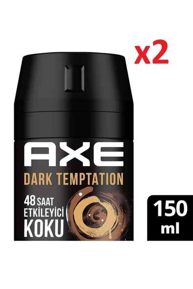 Axe Erkek Deodorant Sprey Dark Temptation 150 Ml X2 (ikili) ürün görseli 1