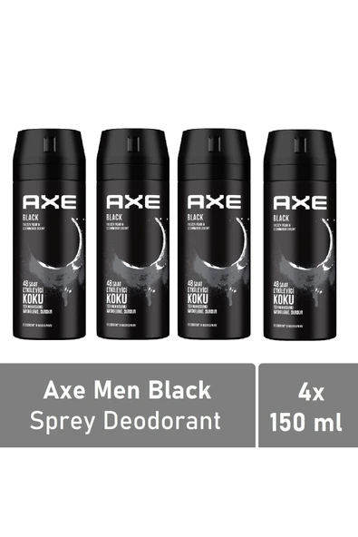 Axe Men Deodorant Black 150 Ml - 4'lü Avantaj Paketi ürün görseli 1