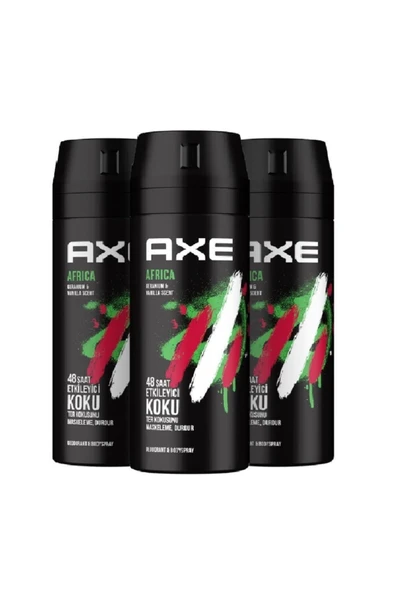 Axe Deodorant Sprey 150ml Afrıca X3 ürün görseli 1