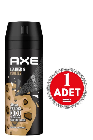 Axe Leather Cookies Erkek Sprey Deodorant 150 ml X 3 ürün görseli 1