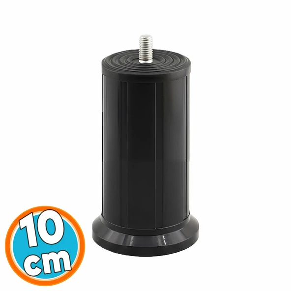 Mobilya Baza Tv Ünitesi Yükseltme Ayağı Destek Ayağı 1 Adet 10 cm Siyah Plastik ürün görseli 1