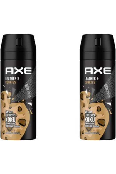 Axe Men Deodorant Leather & Cookies 150 Ml - 2'li Avantaj Paketi ürün görseli 1