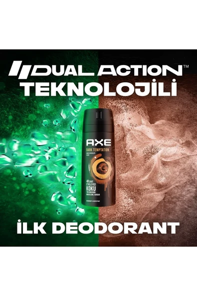 Axe Dark Temptation Erkek Sprey Deodorant 150 Ml (1 Adet) - Resim 7