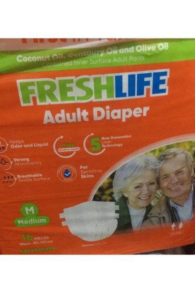 Freshlife Fresh Life Bel Bantlı Hasta Bezi M 16 Adet ürün görseli 1