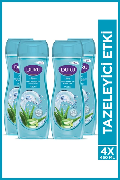 Duru Moods Deniz Mineralleri & Aloe Vera Duş Jeli 4x450ml ürün görseli 1