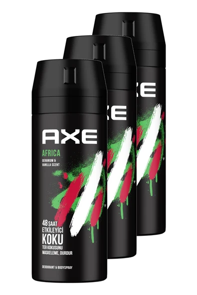 Axe Africa Erkek Deodorant 150 ml 3'Lü Set ürün görseli 1