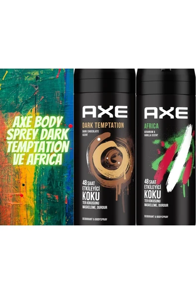 Axe Deo & Bodyspray Dark Temptation Ve Africa 2'li Set ürün görseli 1