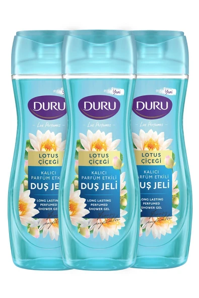 Duru Lüx Perfumes Lotus Çiçeği Vegan Duş Jeli 3x450ml ürün görseli 1