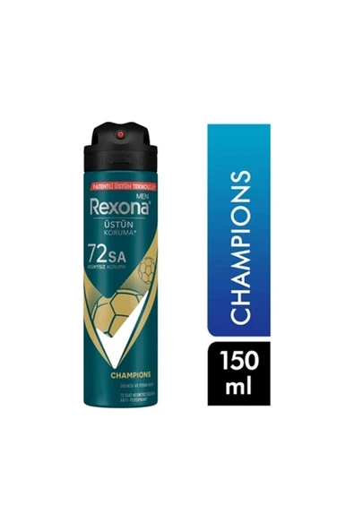 Rexona Deo Men 72 Sa Champions 150 ml ürün görseli 1