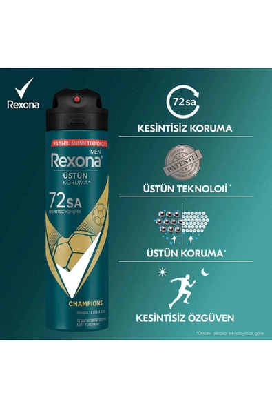 Rexona Erkek Deodorant Sprey Champion 150 ml ürün görseli 1