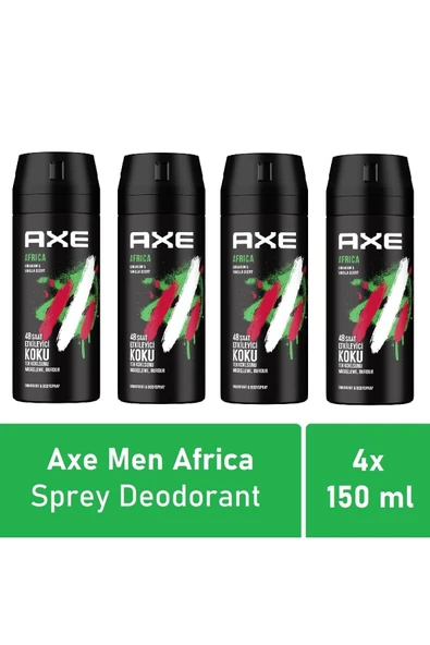 Axe Men Deodorant Africa 150 Ml - 4'lü Avantaj Seti ürün görseli 1