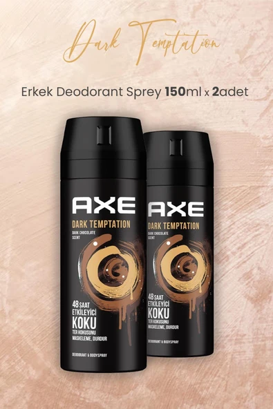 Axe Dark Temptation Erkek Deodorant Sprey 150 ml x 2 Adet ürün görseli 1