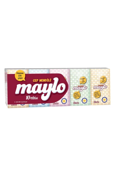 Maylo Cep Mendili 10'lu Paket X3 Adet ürün görseli 1