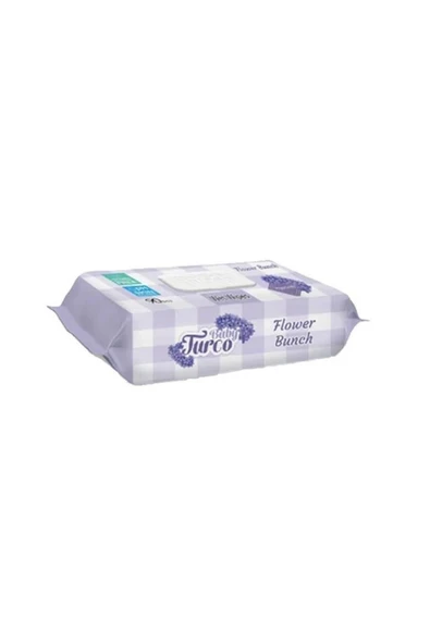 Baby Turco Çiçek Demeti Karma 6x90 540 Yaprak Islak Bebek Havlusu ürün görseli 1
