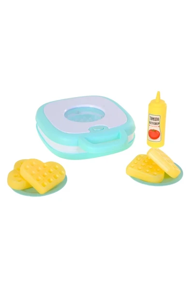 Pilli Işıklı Sesli Oyuncak Waffle Makinesi ürün görseli 1