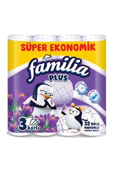 Familia Plus 3 Katlı Parfümlü Tuvalet Kağıdı 32'li ürün görseli 1