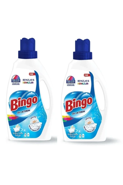 Bingo Sıvı Çamaşır Deterjanı Beyaz Sabun 2600 ml 2'li RENKLİ VE BEYAZLAR ürün görseli 1
