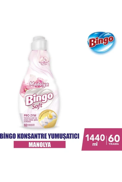 Bingo Soft Konsantre Yumuşacı 1440 ml Manolya - Resim 2