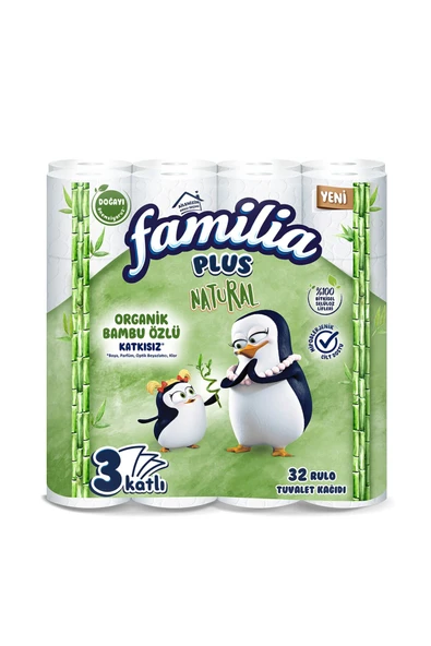 Familia Plus Natural Tuvalet Kağıdı 32'li ürün görseli 1