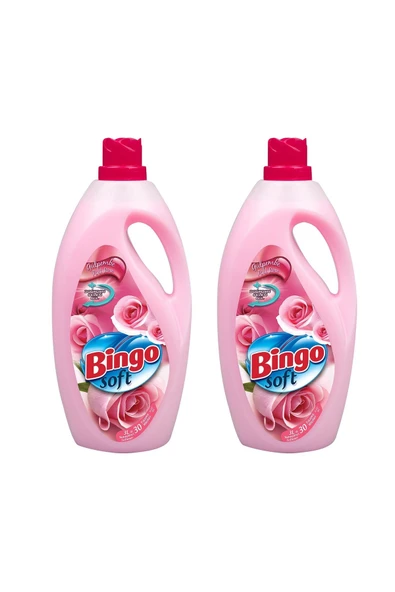 Bingo Soft Gülpembe Çamaşır Yumuşatıcısı 3 lt x 2 Adet ürün görseli 1