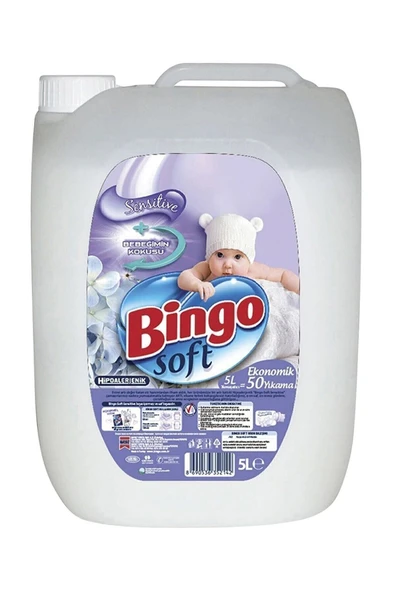 Bingo Çamaşır Yumuşatıcısı - Soft Sensitive 5 lt ürün görseli 1