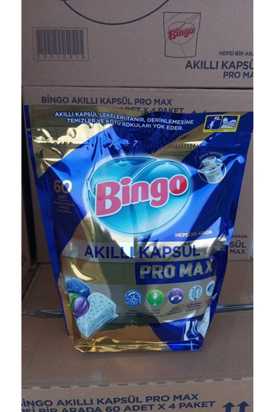 Bingo Bulaşik Tableti? 60 Li? Akilli Kapsül Promax ürün görseli 1
