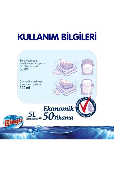 Bingo Soft 5lt Yumusatıcı Sensıtıve Yumuşatıcı - Resim 3