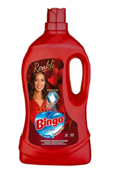 Bingo Sıvı Deterjan 3 L Keratin Renkli ürün görseli 1