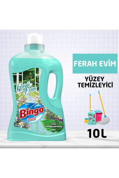 Bingo Fresh Yüzey Temizleyici 2,5 Lt Ferah Evim Ekonomi Paketi 4'lü ürün görseli 1