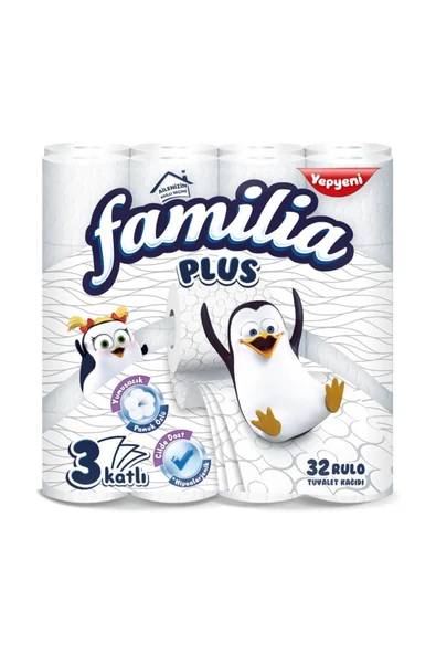 Familia Plus 32 Rulo Tuvalet Kağıdı 3 Katlı ürün görseli 1