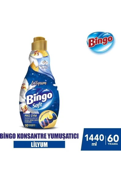 Bingo Soft Konsantre Yumuşatıcı 1440Ml Lilyum ürün görseli 1