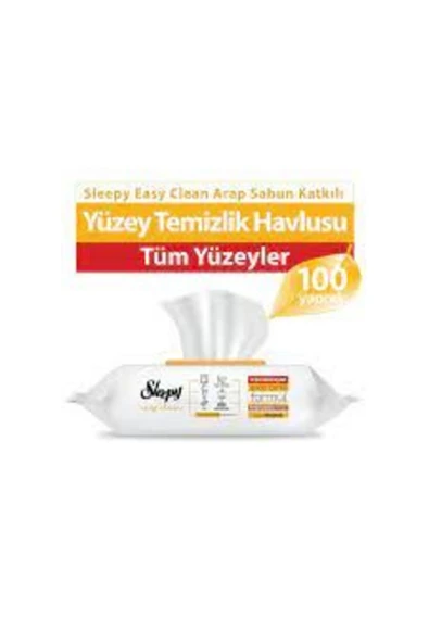 Sleepy Yüzey Temizlik Havlusu 100'lü Arap Sabunu Katkılı ürün görseli 1