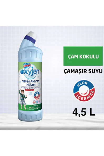 Bingo Oksijen Çamaşır Suyu 750 ml Ferahlatan Hijyen Ekonomi Paketi 6'lı ürün görseli 1