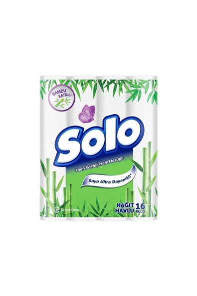 Solo Bambu Katkılı Kağıt Havlu 16’lı - Resim 2